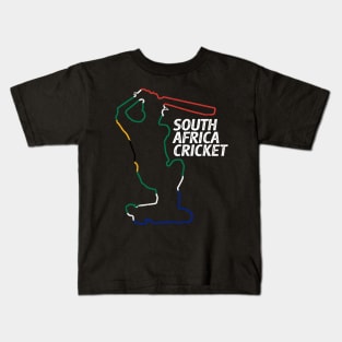 South African Cricket & Flag Kids T-Shirt